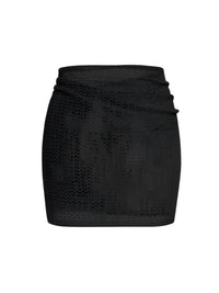 Thumbnail for Women's Net Beach Skirt with Slit Sexy Beach Cover-Up Skirt for Summer, Drestiny, Skirts, Cover Ups, S, M, L, XL, United States, USA, Canada, Australia, New Zealand, United Kingdom, UK, Army Green, White, Black, Coffee, Dark Green, Lotus Root, Coral Red, Watermelon Red, Purple, net beach skirt, mesh cover up skirt, sheer beach skirt, short beach cover up, beach mink skirt, shopdrestiny.com