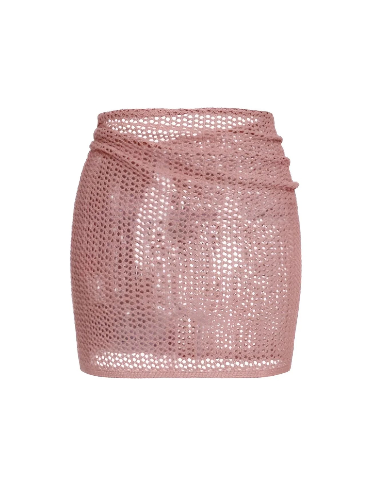 Women's Net Beach Skirt with Slit Sexy Beach Cover-Up Skirt for Summer, Drestiny, Skirts, Cover Ups, S, M, L, XL, United States, USA, Canada, Australia, New Zealand, United Kingdom, UK, Army Green, White, Black, Coffee, Dark Green, Lotus Root, Coral Red, Watermelon Red, Purple, net beach skirt, mesh cover up skirt, sheer beach skirt, short beach cover up, beach mink skirt, shopdrestiny.com