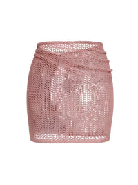 Thumbnail for Women's Net Beach Skirt with Slit Sexy Beach Cover-Up Skirt for Summer, Drestiny, Skirts, Cover Ups, S, M, L, XL, United States, USA, Canada, Australia, New Zealand, United Kingdom, UK, Army Green, White, Black, Coffee, Dark Green, Lotus Root, Coral Red, Watermelon Red, Purple, net beach skirt, mesh cover up skirt, sheer beach skirt, short beach cover up, beach mink skirt, shopdrestiny.com