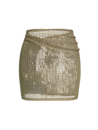 Thumbnail for Women's Net Beach Skirt with Slit Sexy Beach Cover-Up Skirt for Summer, Drestiny, Skirts, Cover Ups, S, M, L, XL, United States, USA, Canada, Australia, New Zealand, United Kingdom, UK, Army Green, White, Black, Coffee, Dark Green, Lotus Root, Coral Red, Watermelon Red, Purple, net beach skirt, mesh cover up skirt, sheer beach skirt, short beach cover up, beach mink skirt, shopdrestiny.com