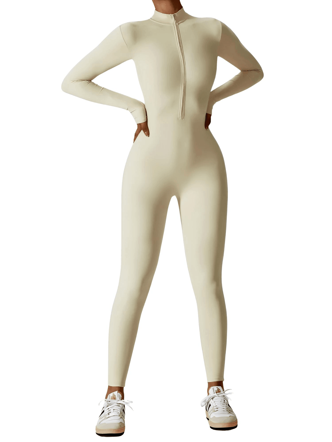 Women's One-Piece Yoga Jumpsuit Leggings Long Sleeved Warm High Elastic Gym Bodysuit, Drestiny, Yoga Jumpsuit Women, Women's Yoga Romper, One Piece Yoga Outfit, Seamless Yoga Jumpsuit, United States, Canada, Australia, New Zealand, United Kingdom, S, M, L, XL, Jumpsuits, Bodysuits, Dark Blue, Cream, Black, Green, Brown, Coffee, Purple, Blue, Apricot, Navy, Grey, Long Sleeves, shopdrestiny.com