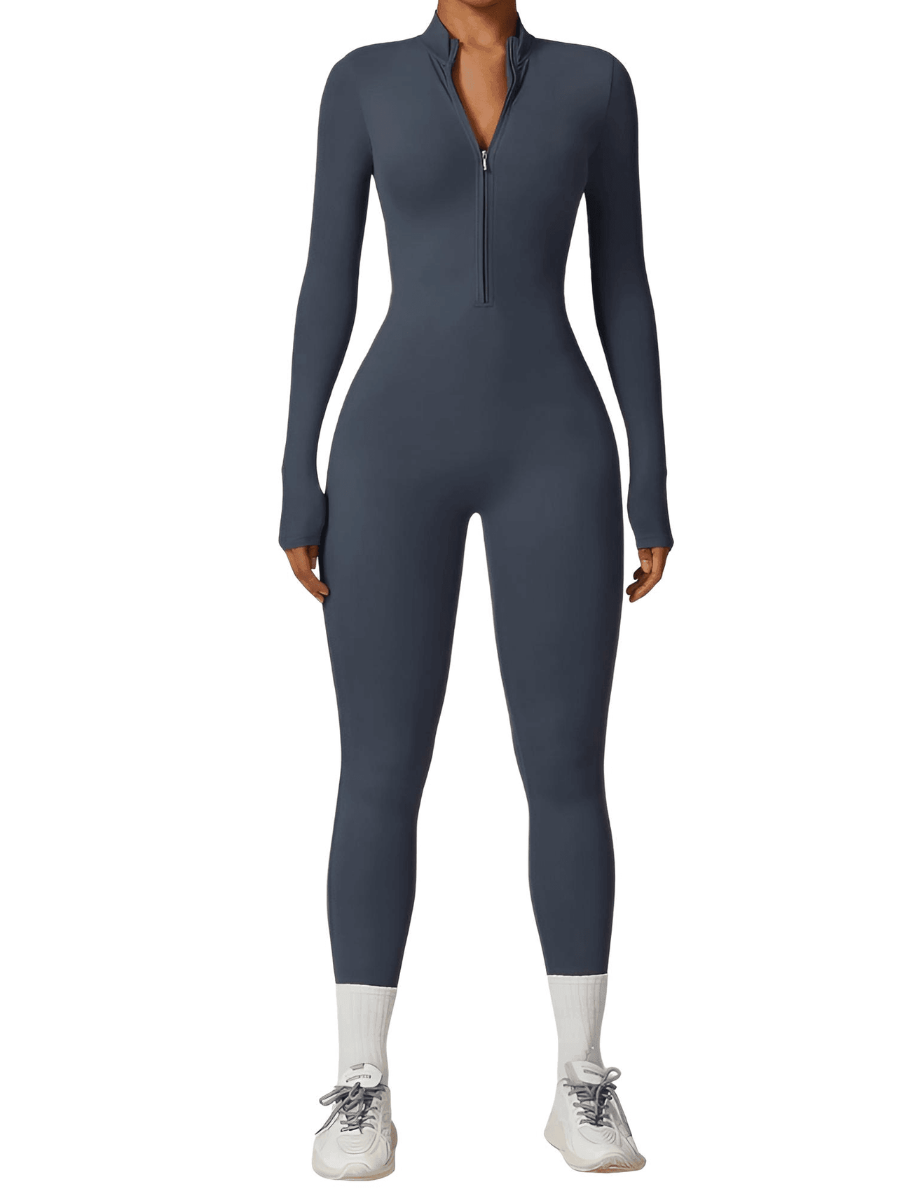 Women's One-Piece Yoga Jumpsuit Leggings Long Sleeved Warm High Elastic Gym Bodysuit, Drestiny, Yoga Jumpsuit Women, Women's Yoga Romper, One Piece Yoga Outfit, Seamless Yoga Jumpsuit, United States, Canada, Australia, New Zealand, United Kingdom, S, M, L, XL, Jumpsuits, Bodysuits, Dark Blue, Cream, Black, Green, Brown, Coffee, Purple, Blue, Apricot, Navy, Grey, Long Sleeves, shopdrestiny.com