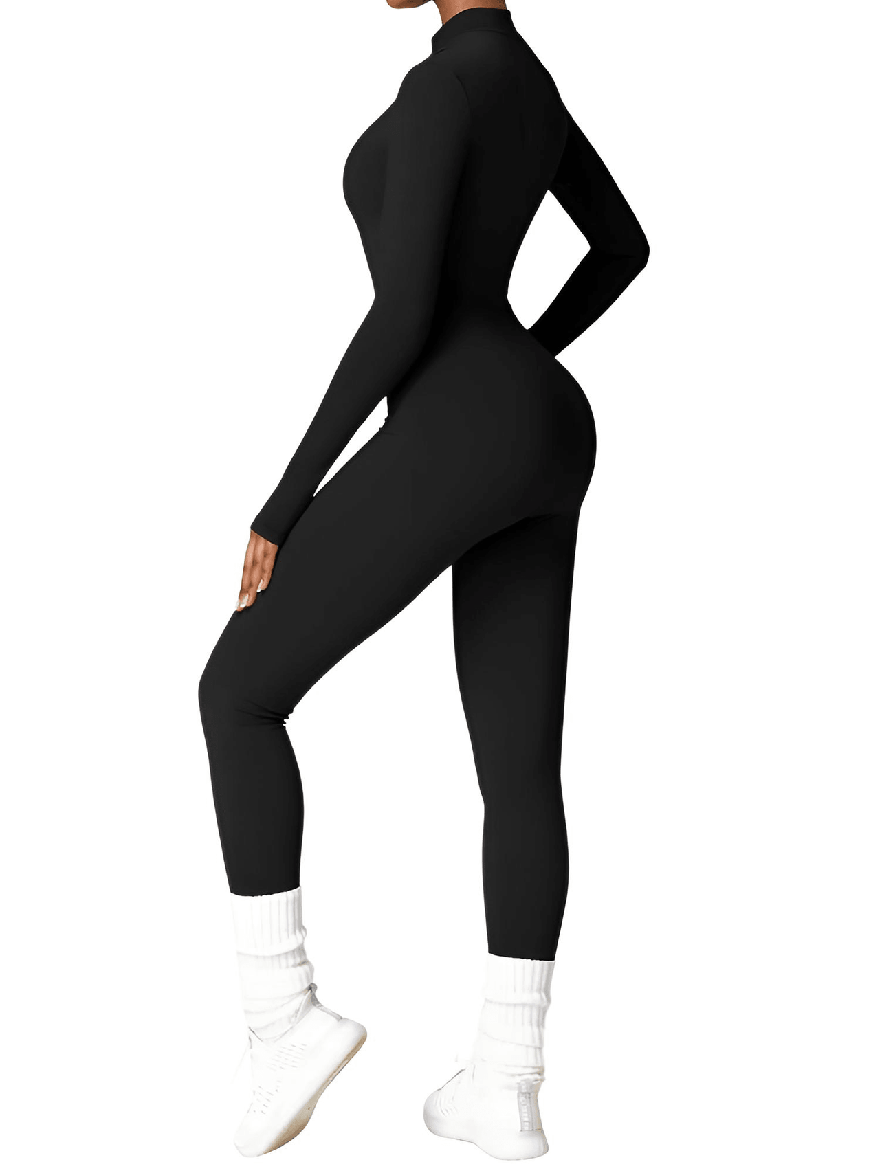 Women's One-Piece Yoga Jumpsuit Leggings Long Sleeved Warm High Elastic Gym Bodysuit, Drestiny, Yoga Jumpsuit Women, Women's Yoga Romper, One Piece Yoga Outfit, Seamless Yoga Jumpsuit, United States, Canada, Australia, New Zealand, United Kingdom, S, M, L, XL, Jumpsuits, Bodysuits, Dark Blue, Cream, Black, Green, Brown, Coffee, Purple, Blue, Apricot, Navy, Grey, Long Sleeves, shopdrestiny.com