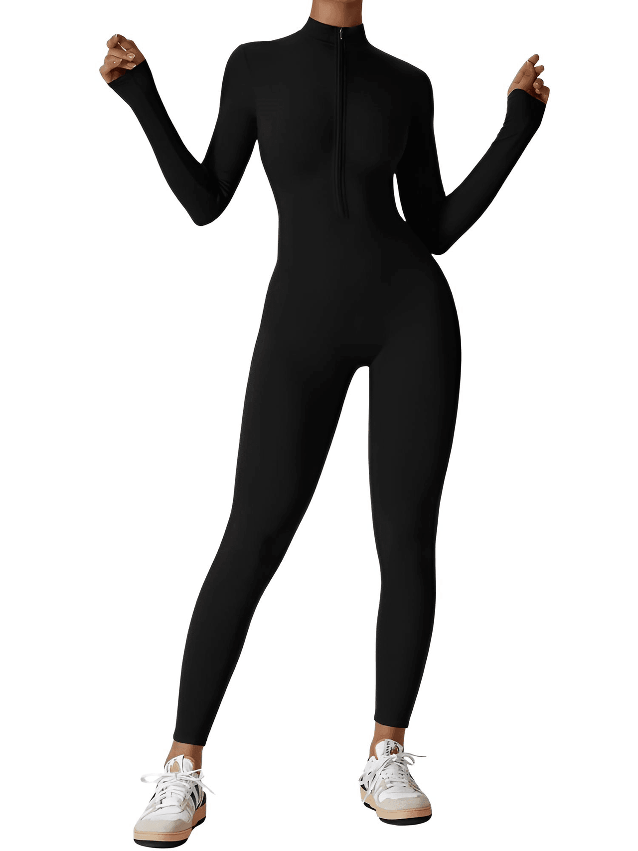 Women's One-Piece Yoga Jumpsuit Leggings Long Sleeved Warm High Elastic Gym Bodysuit, Drestiny, Yoga Jumpsuit Women, Women's Yoga Romper, One Piece Yoga Outfit, Seamless Yoga Jumpsuit, United States, Canada, Australia, New Zealand, United Kingdom, S, M, L, XL, Jumpsuits, Bodysuits, Dark Blue, Cream, Black, Green, Brown, Coffee, Purple, Blue, Apricot, Navy, Grey, Long Sleeves, shopdrestiny.com