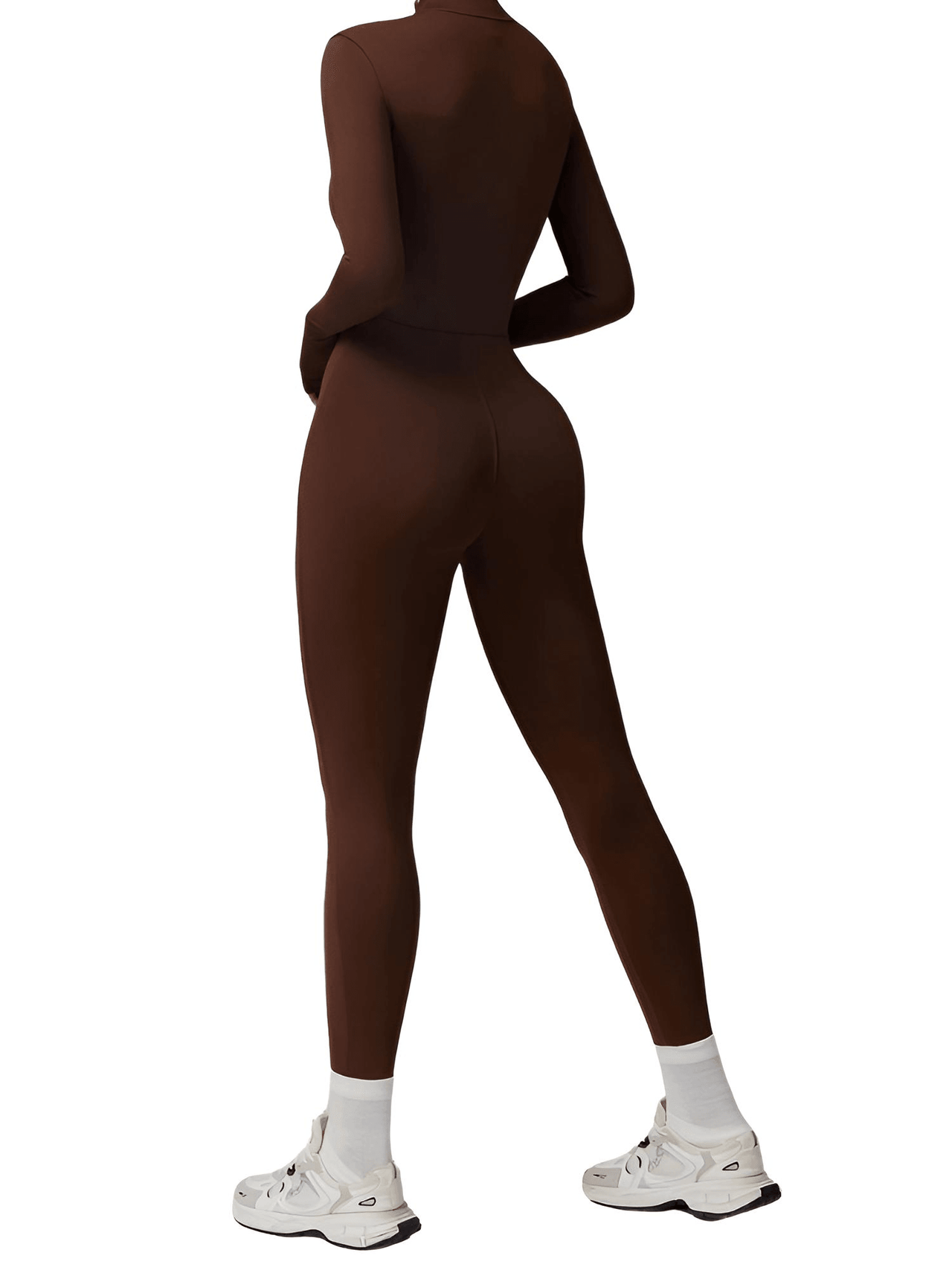 Women's One-Piece Yoga Jumpsuit Leggings Long Sleeved Warm High Elastic Gym Bodysuit, Drestiny, Yoga Jumpsuit Women, Women's Yoga Romper, One Piece Yoga Outfit, Seamless Yoga Jumpsuit, United States, Canada, Australia, New Zealand, United Kingdom, S, M, L, XL, Jumpsuits, Bodysuits, Dark Blue, Cream, Black, Green, Brown, Coffee, Purple, Blue, Apricot, Navy, Grey, Long Sleeves, shopdrestiny.com