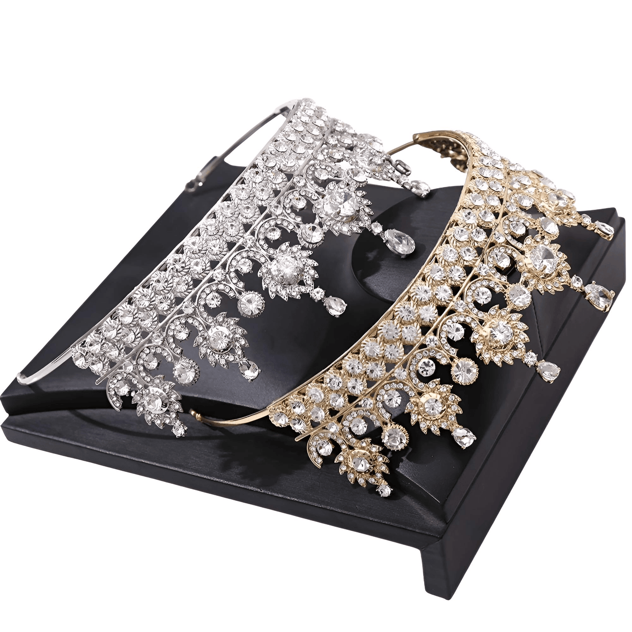 Women's Opulent Crystal Crowns & Tiaras -, Crowns , Drestiny , Australia, Blue, Canada, Crowns, Gold, Hair Accessories, New Zealand, Silver, Tiaras, United Kingdom, United States, White , Drestiny , www.shopdrestiny.com