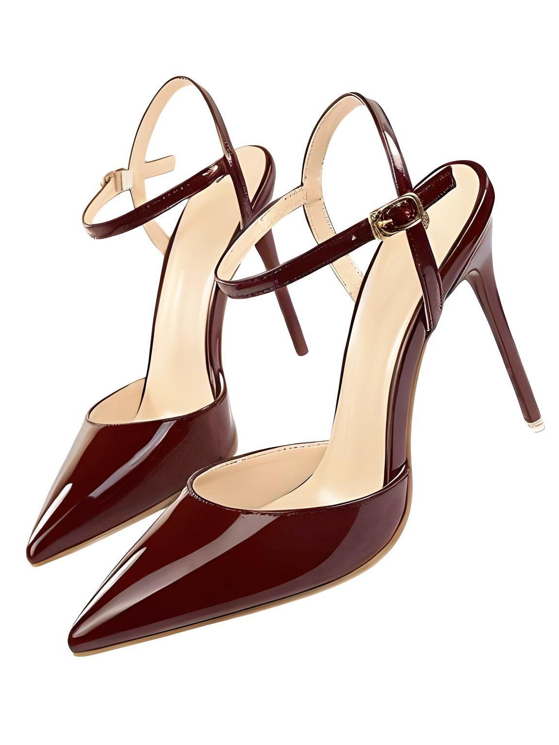 Women's Patent Leather Pumps Stiletto Heel Sandals -, Shoes , Drestiny , 4, 4.5, 5, 6, 7, 8, 9, Australia, Black, Blue, FR, Heels, High Heels, Light Purple, Nude, Pumps, Red, Royal Blue, Sandals, Silver, Stilettos, United Kingdom, United States, White, Wine Red , Drestiny , www.shopdrestiny.com