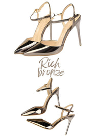 Thumbnail for Women's Patent Leather Pumps Stiletto Heel Sandals -, Shoes , Drestiny , 4, 4.5, 5, 6, 7, 8, 9, Australia, Black, Blue, FR, Heels, High Heels, Light Purple, Nude, Pumps, Red, Royal Blue, Sandals, Silver, Stilettos, United Kingdom, United States, White, Wine Red , Drestiny , www.shopdrestiny.com