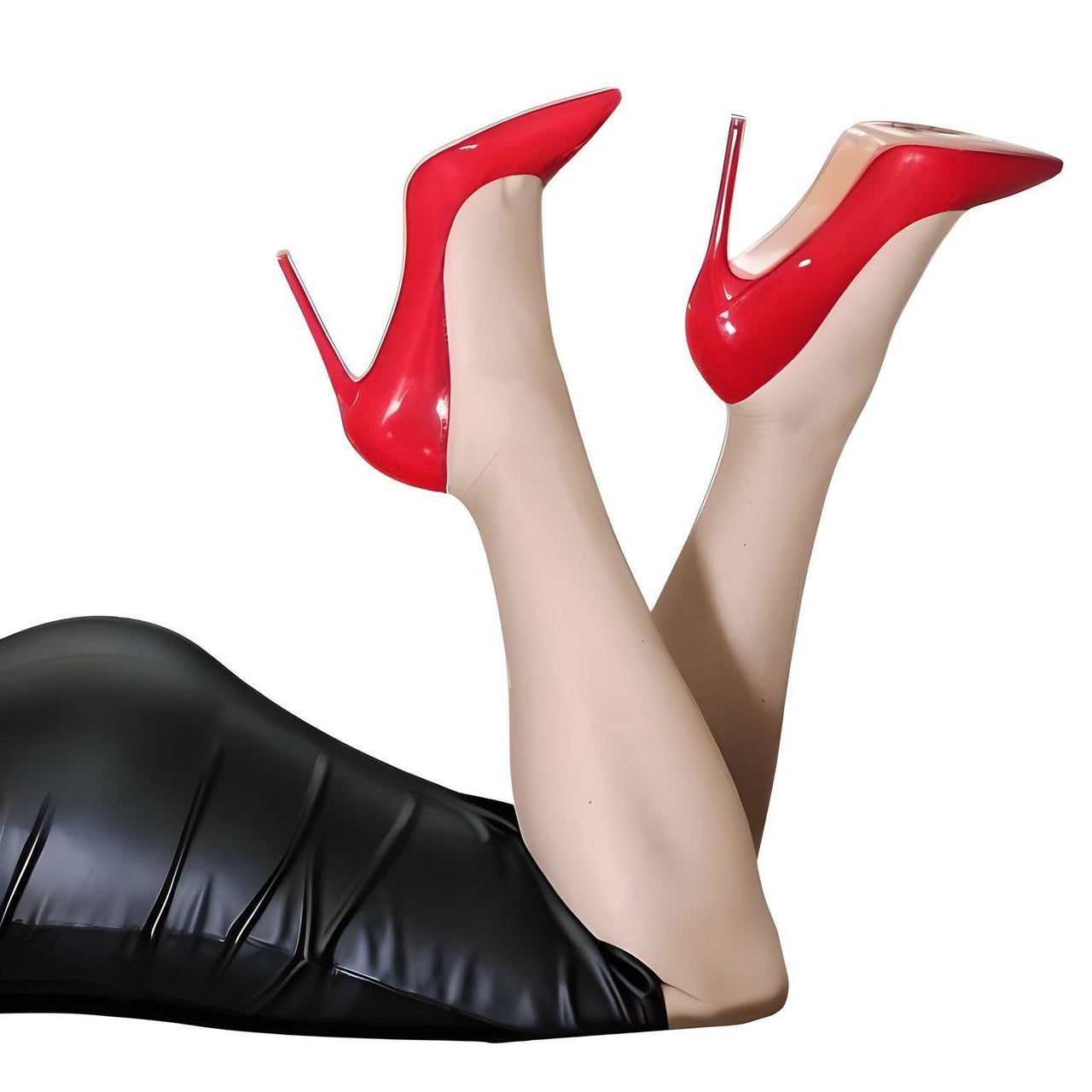 Women's Patent Leather Slip On Heels -, High Heels , Drestiny , 10, 11, 12, 13, 14, 15, 5, 6, 7, 8, 9, 9.5, Australia, Black, Brown, Deep Pink, Heels, High Heels, Ivory, Leopard, Light Pink, Nude, Off White, Peach, Pumps, Red, Stilettos, United Kingdom, United States , Drestiny , www.shopdrestiny.com