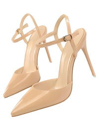 Thumbnail for Women's Patent Leather Pumps Stiletto Heel Sandals -, Shoes , Drestiny , 4, 4.5, 5, 6, 7, 8, 9, Australia, Black, Blue, FR, Heels, High Heels, Light Purple, Nude, Pumps, Red, Royal Blue, Sandals, Silver, Stilettos, United Kingdom, United States, White, Wine Red , Drestiny , www.shopdrestiny.com