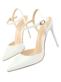 Thumbnail for Women's Patent Leather Pumps Stiletto Heel Sandals -, Shoes , Drestiny , 4, 4.5, 5, 6, 7, 8, 9, Australia, Black, Blue, FR, Heels, High Heels, Light Purple, Nude, Pumps, Red, Royal Blue, Sandals, Silver, Stilettos, United Kingdom, United States, White, Wine Red , Drestiny , www.shopdrestiny.com