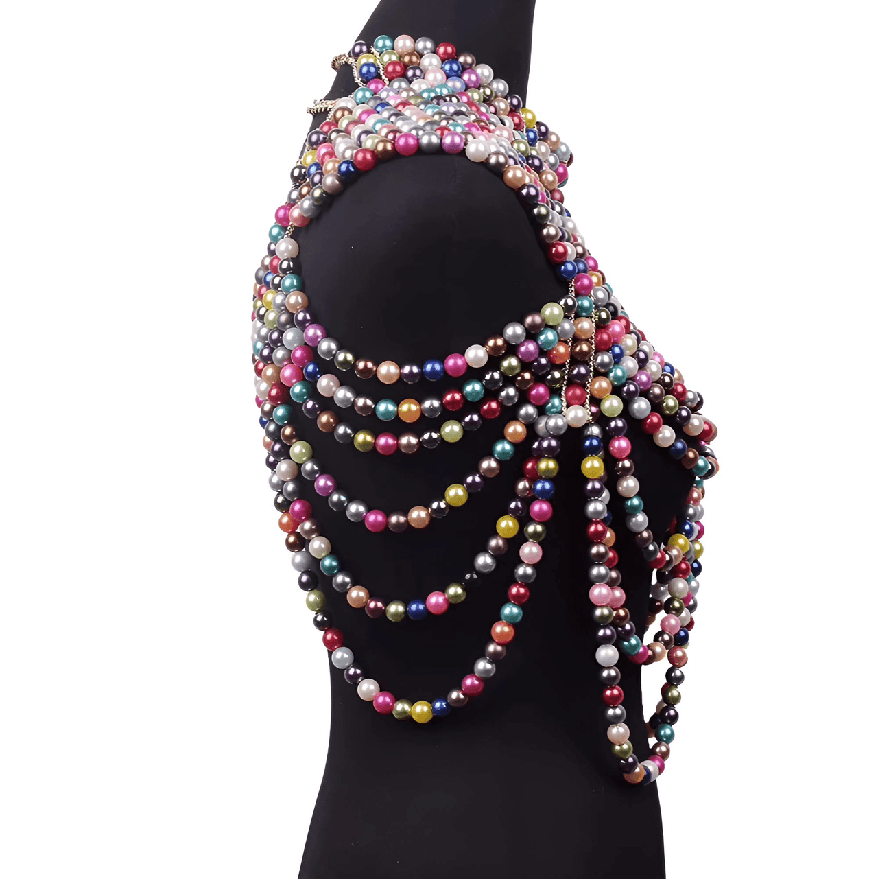 Women's Pearl Shawl -, Shawl , Drestiny , Australia, Black, Blue, Canada, FR, Gold, New Zealand, Pink, Motely, Shawls, Silver, United Kingdom, United States, White , Drestiny , www.shopdrestiny.com