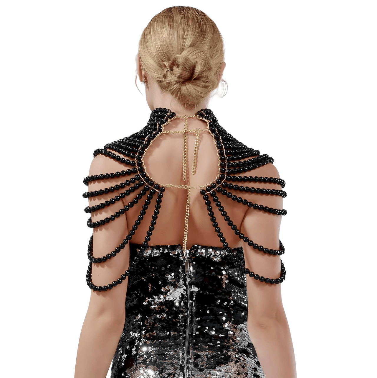 Women's Pearl Shawl -, Shawl , Drestiny , Australia, Black, Blue, Canada, FR, Gold, New Zealand, Pink, Motely, Shawls, Silver, United Kingdom, United States, White , Drestiny , www.shopdrestiny.com