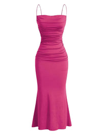 Thumbnail for Women's Dresses Elegant Party Slim Fitting Dress Spaghetti Strap Mermaid Maxi Party Dress