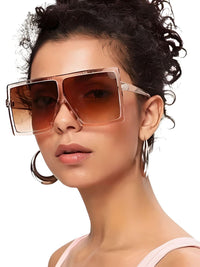 Thumbnail for Women's Square Sunglasses With UV400 Protection - In 16 Colors! -, Sunglasses , Drestiny , Australia, Black, Blue, Brown, Canada, Dark Brown, Gender_Women, Green, Grey, Leopard, Light Brown, New Zealand, Orange, Pink, Purple, Red, Silver, Sunglasses, United Kingdom, United States, White , Drestiny , www.shopdrestiny.com
