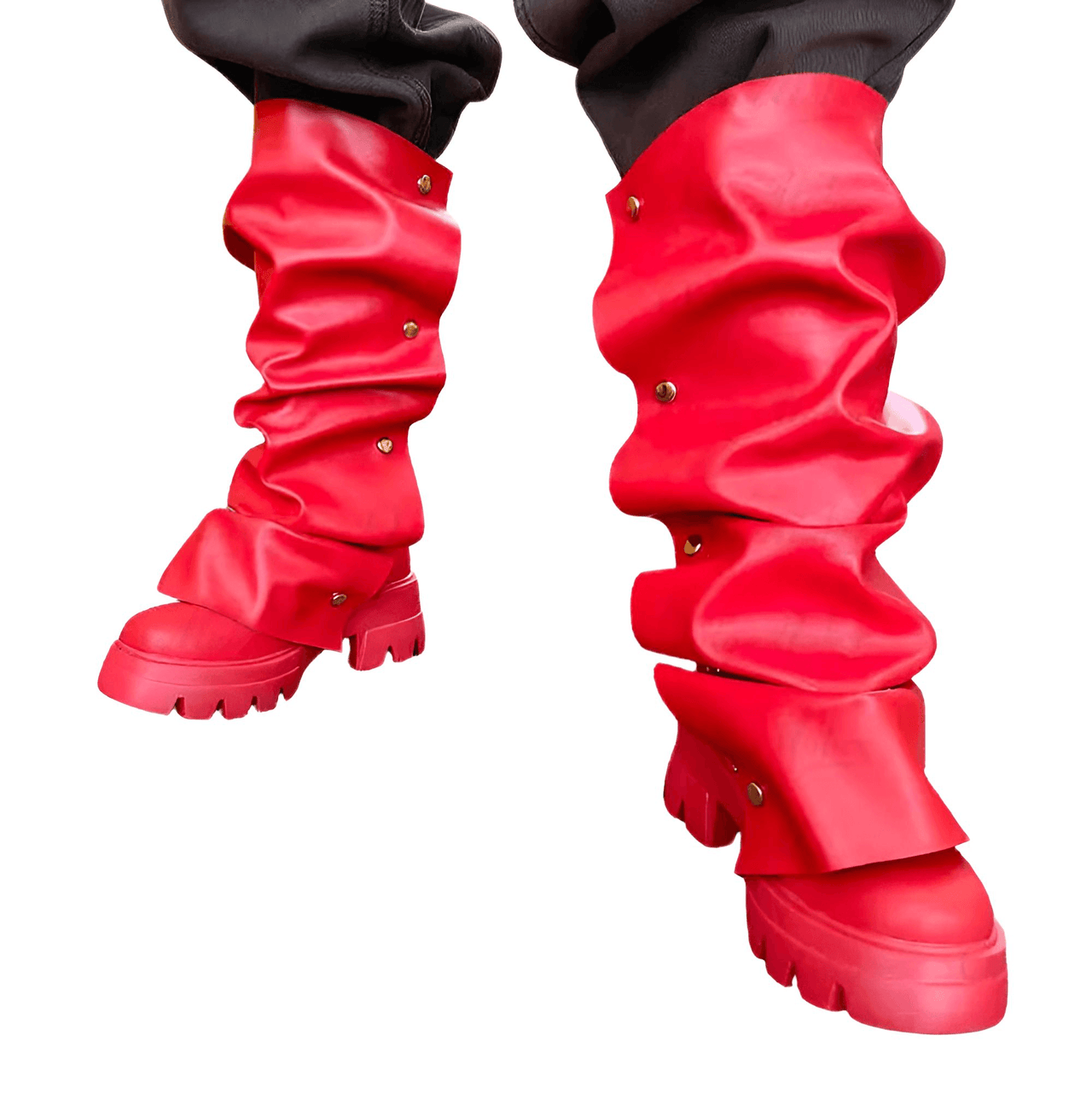 Women's Platform Fold Over Boots Block Heel Round Toe Pull on Fashion Mid-Calf Female Boots, Drestiny, Platform Boots Women, Chunky Platform Boots, Black Platform Boots, Platform Boot Outfit Ideas, United States, USA, Canada, Australia, New Zealand, United Kingdom, UK, Red, Orange, Brown, Black, Metallic Blue, White, Metallic Gold, 5, 6, 7, 8, 9, 9.5, 10, 11, 12, 13, 14, 15, shopdrestiny.com