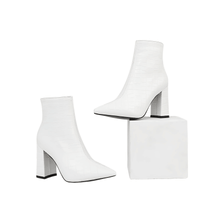 Thumbnail for Women's Pointed Toe Ankle Boots with Thick Heels -, Ankle Boots , Drestiny , 3.5, 4, 4.5, 5, 5.5, 6, 6.5, 7, 7.5, 8, 8.5, 9, Ankle Boots, Australia, Black, Boots, Brown, FR, Heels, Light Blue, New Zealand, Sky Blue, United Kingdom, United States, White , Drestiny , www.shopdrestiny.com