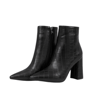 Thumbnail for Women's Pointed Toe Ankle Boots with Thick Heels -, Ankle Boots , Drestiny , 3.5, 4, 4.5, 5, 5.5, 6, 6.5, 7, 7.5, 8, 8.5, 9, Ankle Boots, Australia, Black, Boots, Brown, FR, Heels, Light Blue, New Zealand, Sky Blue, United Kingdom, United States, White , Drestiny , www.shopdrestiny.com