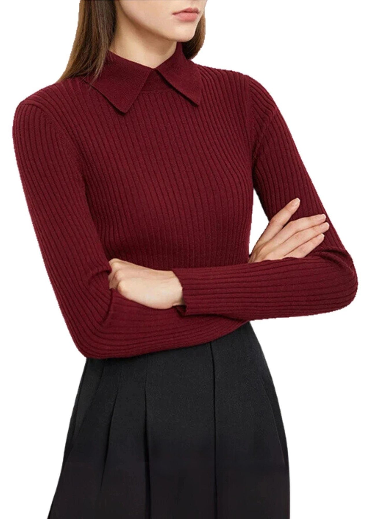 Women's Polo Sweaters Fashion Long Sleeve Wool Pullovers Long Sleeve Knitted Tops Office Lady Spring Sweater, Drestiny, Sweaters, Long Sleeves, Polos, Polo Shirts, Pullovers, XS, S, M, L, XL, XXL, 2XL, Wine Red, Black, Khaki, Women's Polo Shirts, Women's Golf Shirts, Women's pique polo shirts, Best women's polo shirts, women's designer polo shirts, United States, Canada, Australia, New Zealand, United Kingdom, Usa, UK, Polo Jumpers, shopdrestiny.com