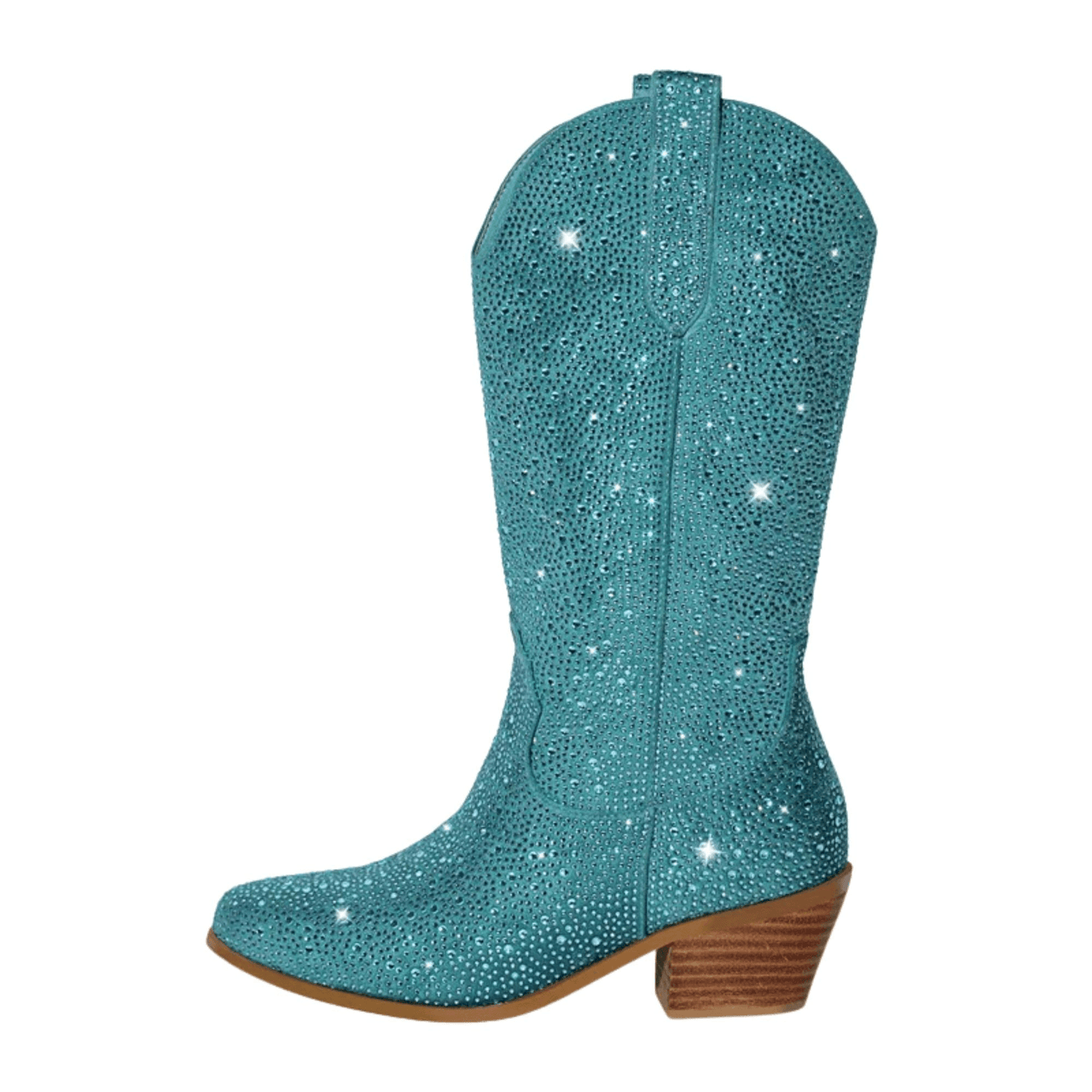 Women's Rhinestone Cowgirl Boots Side Zipper Knee High Boots Rhinestone Booties Glitter Bling Shiny Western Pointed Toe Block Heel Boots, Drestiny, United States, Boots, Heels, Cowirl Boots, USA, Australia, Canada, New Zealand, United Kingdom, UK, 5, 6, 7, 8, 9, 10, 11, 12, 13, 14, 15, Grey, Pink, Black-Red, Black, Pink-White, Green, Blue, White-Silver, rhinestone cowboy boots women, sparkly cowboy boots, rhinestone cowgirl boots, crystal cowboy boots, rhinestone embellished cowboy boots,shopdrestiny.com