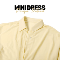 Thumbnail for Women's Sheer Mini Dress Ruched Single-Breasted Full Sleeve Bandage Mini Bodycon Dress Trendy Streetwear, Drestiny, Mini Dresses, Long Sleeves, S, M, L, 4, 6 8, 10, Yellow, United States, USA, Australia, New Zealand, United Kingdom, UK, sheer mini dress, see through mini dress, sexy sheer mini dress, sheer bodycon mini dress, sheer party dress mini, sheer club dress mini, shopdrestiny.com