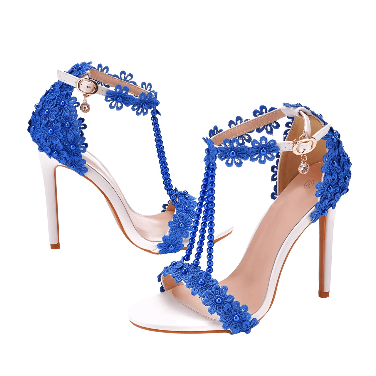 Women's Sandals Flowers Pearls T-Tied Stilettos Wedding Shoes High Heel Bridal Pumps -, Heels , Drestiny , Australia, Blue, FR, Green, Heels, High Heels, Light Blue, New Zealand, Pink, Pumps, Purple, Red, Sandals, Stilettos, United Kingdom, United States, White, Yellow , Drestiny , www.shopdrestiny.com