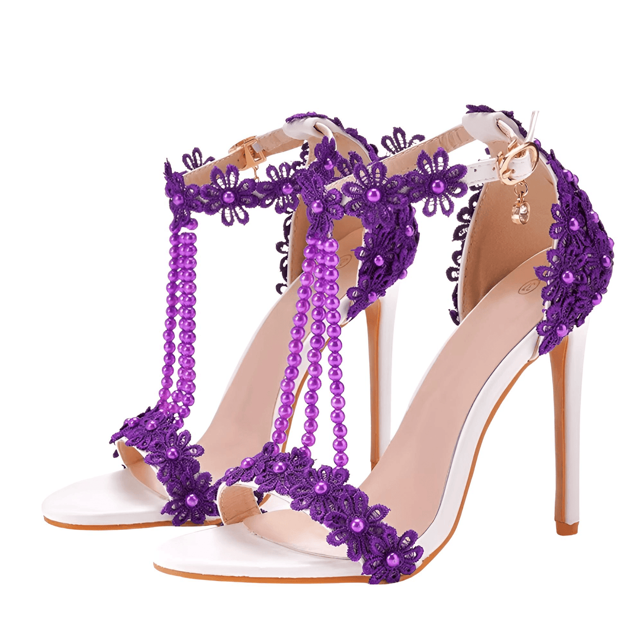 Women's Sandals Flowers Pearls T-Tied Stilettos Wedding Shoes High Heel Bridal Pumps -, Heels , Drestiny , Australia, Blue, FR, Green, Heels, High Heels, Light Blue, New Zealand, Pink, Pumps, Purple, Red, Sandals, Stilettos, United Kingdom, United States, White, Yellow , Drestiny , www.shopdrestiny.com