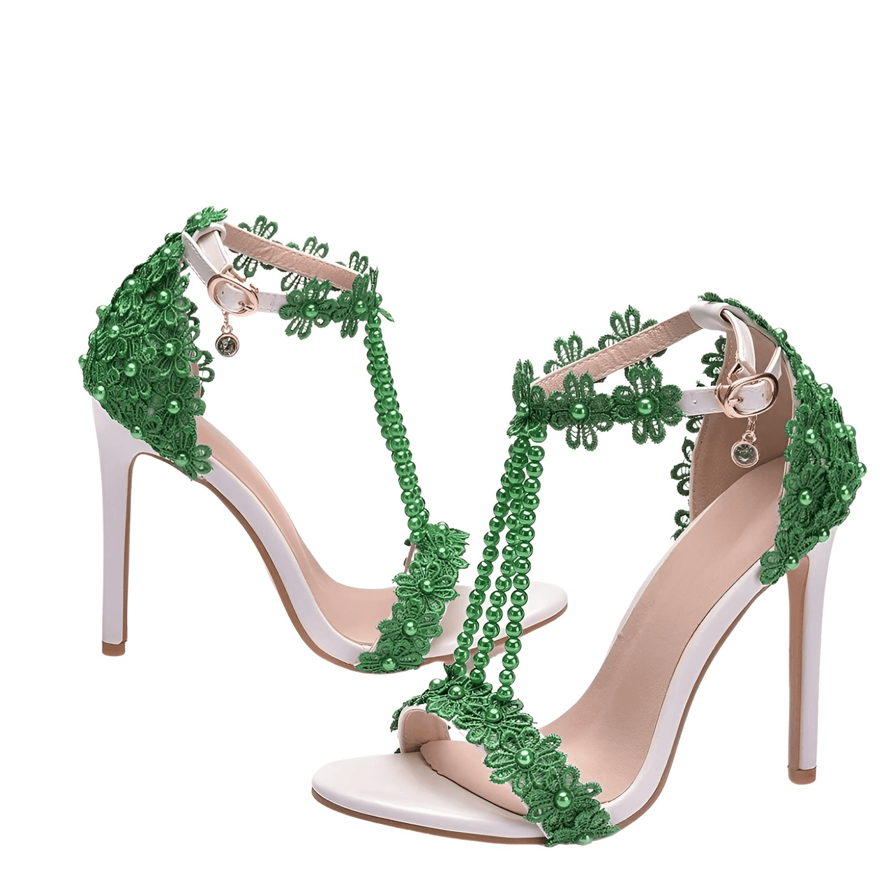 Women's Sandals Flowers Pearls T-Tied Stilettos Wedding Shoes High Heel Bridal Pumps -, Heels , Drestiny , Australia, Blue, FR, Green, Heels, High Heels, Light Blue, New Zealand, Pink, Pumps, Purple, Red, Sandals, Stilettos, United Kingdom, United States, White, Yellow , Drestiny , www.shopdrestiny.com