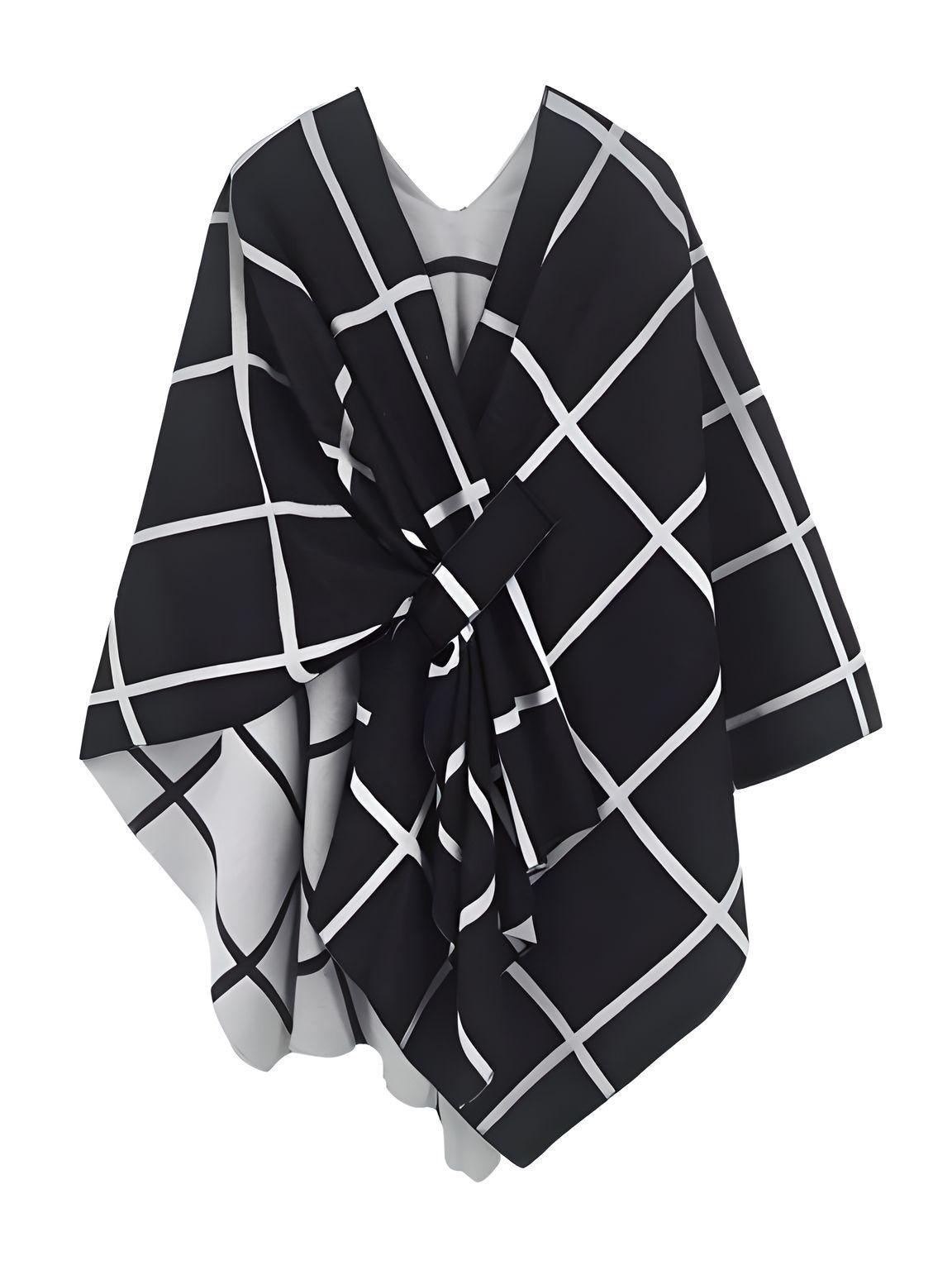 Women's Scarf with Two Color Pattern Split Shawls For Women Warm and Fashionable Luxury Designer Women -, Shawl , Drestiny , Australia, Black, Blue, Brown, Canada, Dark Blue, Dark Brown, Dark Grey, Green, Grey, Khaki, Light Blue, Light Brown, Navy, New Zealand, Off White, Orange, Ponchos, Red, Scarves, Shawls, Tan, United Kingdom, United States, White, Wine Red , Drestiny , www.shopdrestiny.com