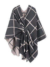 Thumbnail for Women's Scarf with Two Color Pattern Split Shawls For Women Warm and Fashionable Luxury Designer Women -, Shawl , Drestiny , Australia, Black, Blue, Brown, Canada, Dark Blue, Dark Brown, Dark Grey, Green, Grey, Khaki, Light Blue, Light Brown, Navy, New Zealand, Off White, Orange, Ponchos, Red, Scarves, Shawls, Tan, United Kingdom, United States, White, Wine Red , Drestiny , www.shopdrestiny.com