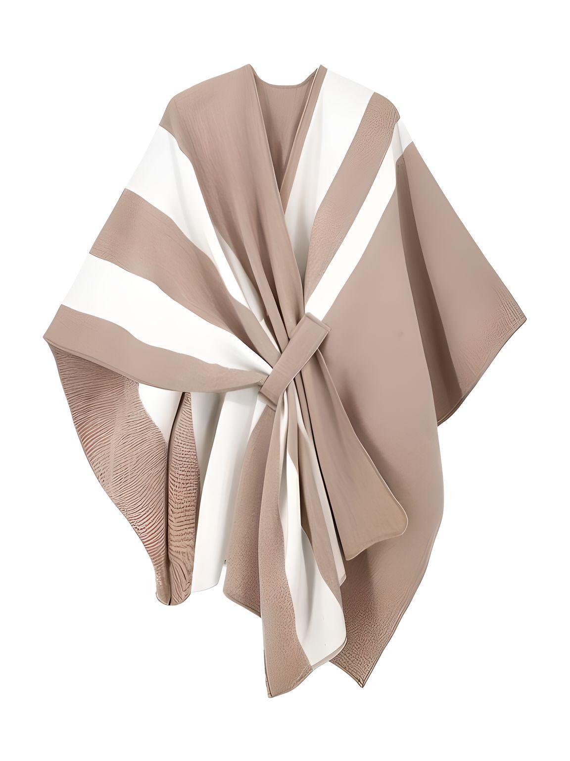 Women's Scarf with Two Color Pattern Split Shawls For Women Warm and Fashionable Luxury Designer Women -, Shawl , Drestiny , Australia, Black, Blue, Brown, Canada, Dark Blue, Dark Brown, Dark Grey, Green, Grey, Khaki, Light Blue, Light Brown, Navy, New Zealand, Off White, Orange, Ponchos, Red, Scarves, Shawls, Tan, United Kingdom, United States, White, Wine Red , Drestiny , www.shopdrestiny.com