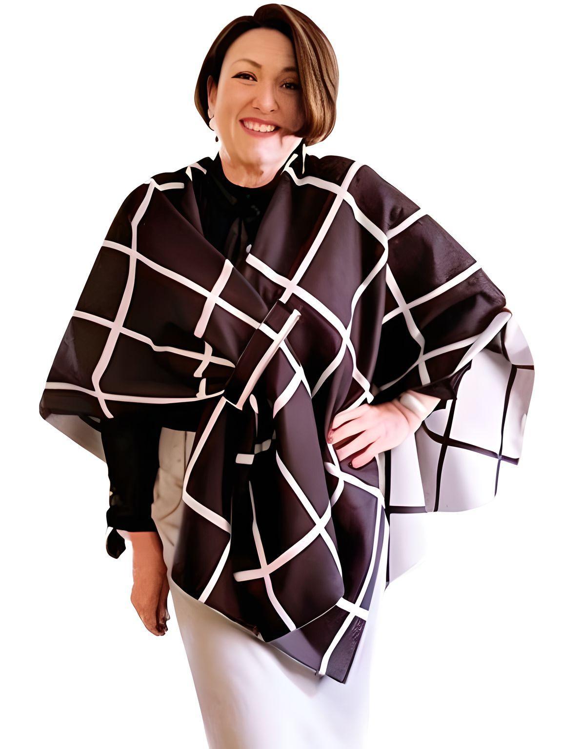 Women's Scarf with Two Color Pattern Split Shawls For Women Warm and Fashionable Luxury Designer Women -, Shawl , Drestiny , Australia, Black, Blue, Brown, Canada, Dark Blue, Dark Brown, Dark Grey, Green, Grey, Khaki, Light Blue, Light Brown, Navy, New Zealand, Off White, Orange, Ponchos, Red, Scarves, Shawls, Tan, United Kingdom, United States, White, Wine Red , Drestiny , www.shopdrestiny.com