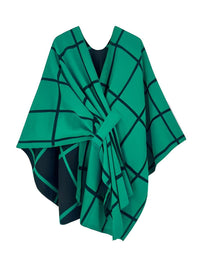 Thumbnail for Women's Scarf with Two Color Pattern Split Shawls For Women Warm and Fashionable Luxury Designer Women -, Shawl , Drestiny , Australia, Black, Blue, Brown, Canada, Dark Blue, Dark Brown, Dark Grey, Green, Grey, Khaki, Light Blue, Light Brown, Navy, New Zealand, Off White, Orange, Ponchos, Red, Scarves, Shawls, Tan, United Kingdom, United States, White, Wine Red , Drestiny , www.shopdrestiny.com