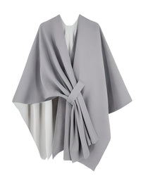 Thumbnail for Women's Scarf with Two Color Pattern Split Shawls For Women Warm and Fashionable Luxury Designer Women -, Shawl , Drestiny , Australia, Black, Blue, Brown, Canada, Dark Blue, Dark Brown, Dark Grey, Green, Grey, Khaki, Light Blue, Light Brown, Navy, New Zealand, Off White, Orange, Ponchos, Red, Scarves, Shawls, Tan, United Kingdom, United States, White, Wine Red , Drestiny , www.shopdrestiny.com