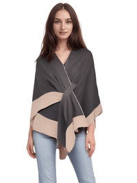 Thumbnail for Women's Scarf with Two Color Pattern Split Shawls For Women Warm and Fashionable Luxury Designer Women -, Shawl , Drestiny , Australia, Black, Blue, Brown, Canada, Dark Blue, Dark Brown, Dark Grey, Green, Grey, Khaki, Light Blue, Light Brown, Navy, New Zealand, Off White, Orange, Ponchos, Red, Scarves, Shawls, Tan, United Kingdom, United States, White, Wine Red , Drestiny , www.shopdrestiny.com