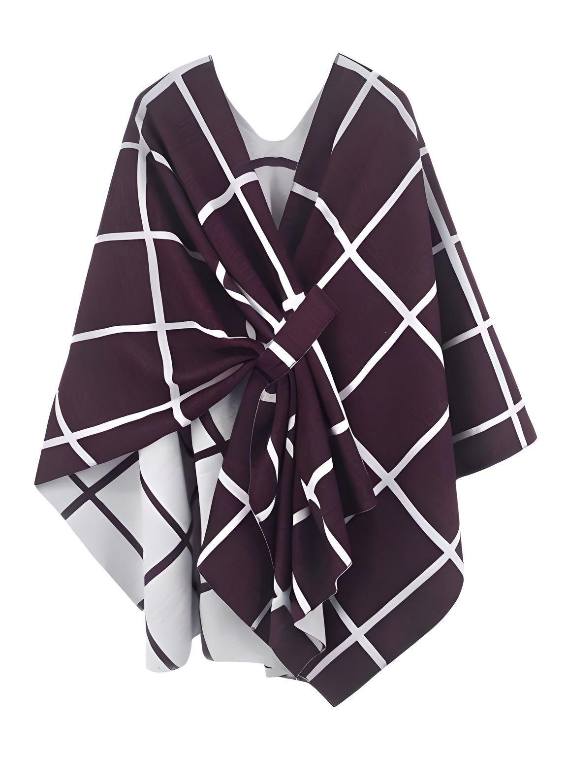 Women's Scarf with Two Color Pattern Split Shawls For Women Warm and Fashionable Luxury Designer Women -, Shawl , Drestiny , Australia, Black, Blue, Brown, Canada, Dark Blue, Dark Brown, Dark Grey, Green, Grey, Khaki, Light Blue, Light Brown, Navy, New Zealand, Off White, Orange, Ponchos, Red, Scarves, Shawls, Tan, United Kingdom, United States, White, Wine Red , Drestiny , www.shopdrestiny.com