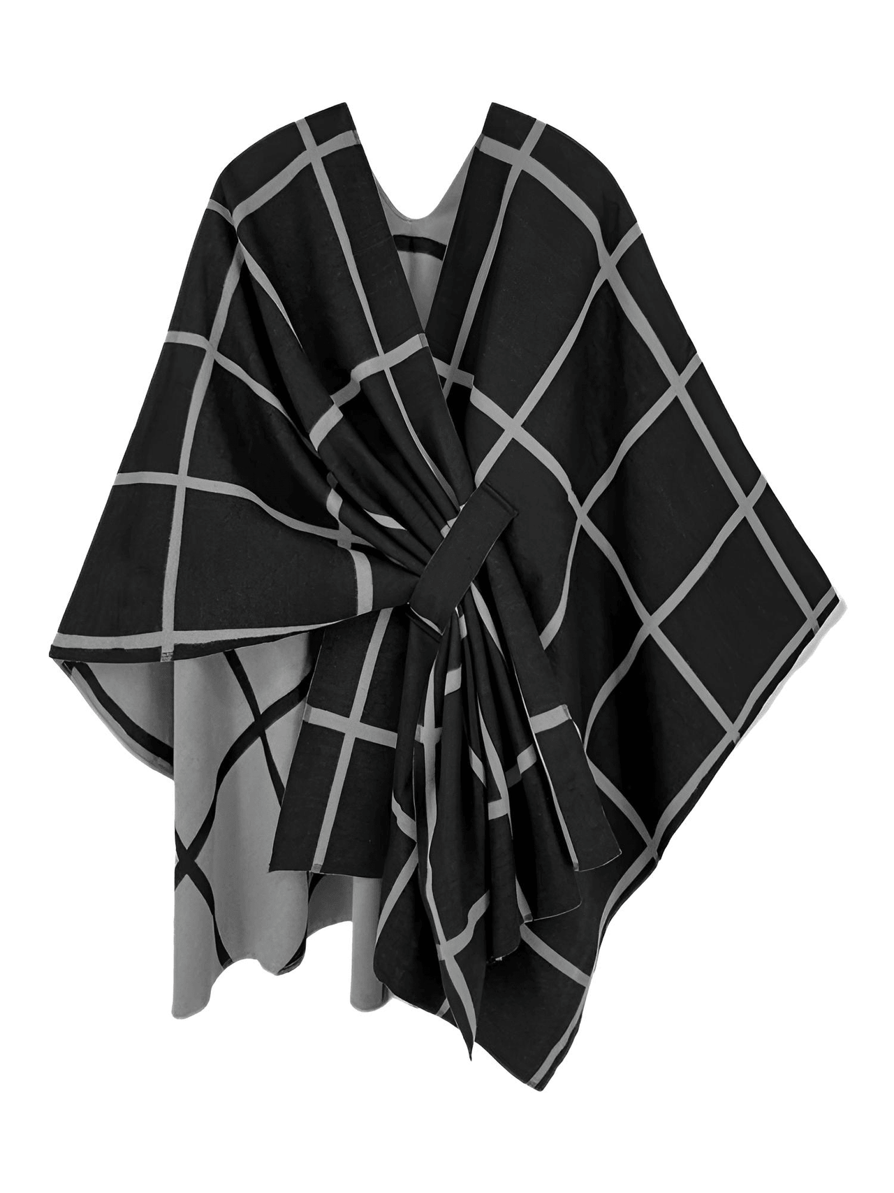 Women's Scarf with Two Color Pattern Split Shawls For Women Warm and Fashionable Luxury Designer Women -, Shawl , Drestiny , Australia, Black, Blue, Brown, Canada, Dark Blue, Dark Brown, Dark Grey, Green, Grey, Khaki, Light Blue, Light Brown, Navy, New Zealand, Off White, Orange, Ponchos, Red, Scarves, Shawls, Tan, United Kingdom, United States, White, Wine Red , Drestiny , www.shopdrestiny.com