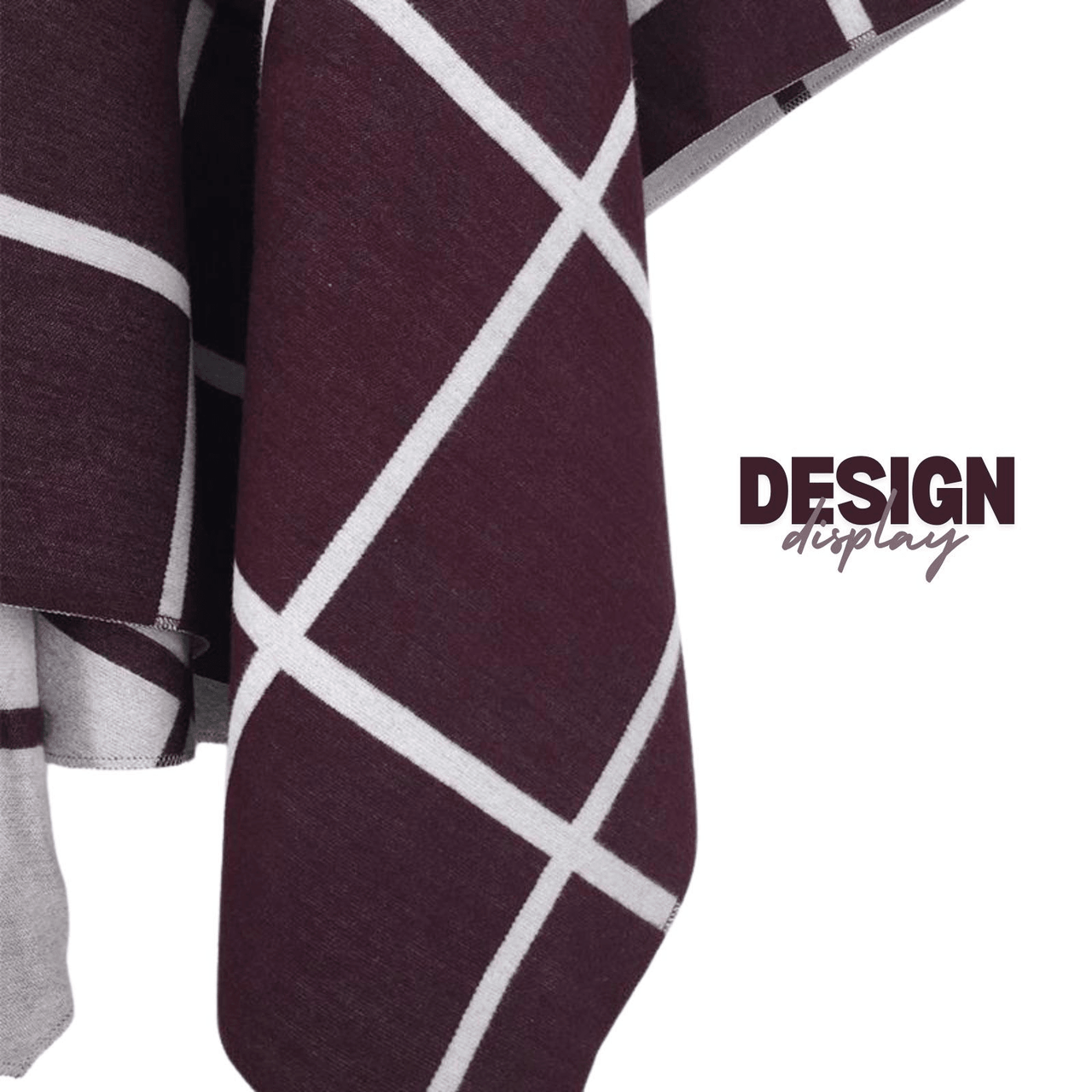 Women's Scarf with Two Color Pattern Split Shawls For Women Warm and Fashionable Luxury Designer Women -, Shawl , Drestiny , Australia, Black, Blue, Brown, Canada, Dark Blue, Dark Brown, Dark Grey, Green, Grey, Khaki, Light Blue, Light Brown, Navy, New Zealand, Off White, Orange, Ponchos, Red, Scarves, Shawls, Tan, United Kingdom, United States, White, Wine Red , Drestiny , www.shopdrestiny.com