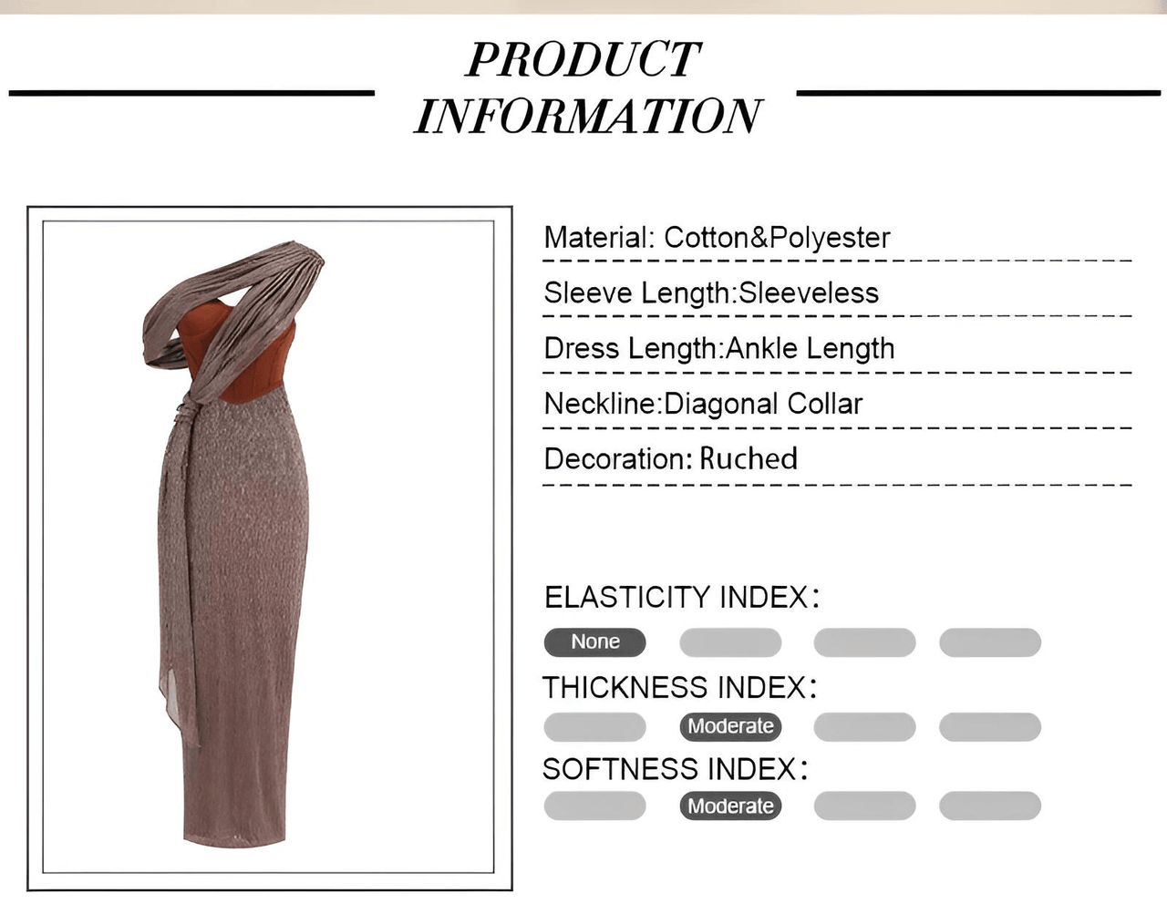 Women's Sexy One Shoulder Corset Draped Long Dress Glitter Sparkly Backless Bodycon Evening Maxi Party Gowns -, Dress , Drestiny , 10, 4, 6, 8, Ankle Length Dresses, Brown, FR, Green, L, M, Maxi Dresses, Off Shoulder, S, Sleeveless, Strapless, United Kingdom, United States , Drestiny , www.shopdrestiny.com