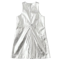 Thumbnail for Silver metallic dress on a white background