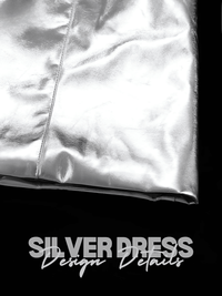 Thumbnail for Women's Sexy Sliver Faux Leather Dress Ladies Bodycon O-Neck Sleeveless Dress Elegant Chic Party Dresses For Women, Mini Dresses, Sleeveless, Sleeveless Mini Dresses, Drestiny, Silver, S, M, L, United States, USA, Canada, Australia, New Zealand, United Kingdom, UK, Silver faux leather mini dress, metallic silver mini dress, silver leather look mini dress, shiny silver mini dress, silver party mini dress, shopdrestiny.com