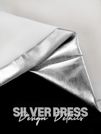Thumbnail for Women's Sexy Sliver Faux Leather Dress Ladies Bodycon O-Neck Sleeveless Dress Elegant Chic Party Dresses For Women, Mini Dresses, Sleeveless, Sleeveless Mini Dresses, Drestiny, Silver, S, M, L, United States, USA, Canada, Australia, New Zealand, United Kingdom, UK, Silver faux leather mini dress, metallic silver mini dress, silver leather look mini dress, shiny silver mini dress, silver party mini dress, shopdrestiny.com