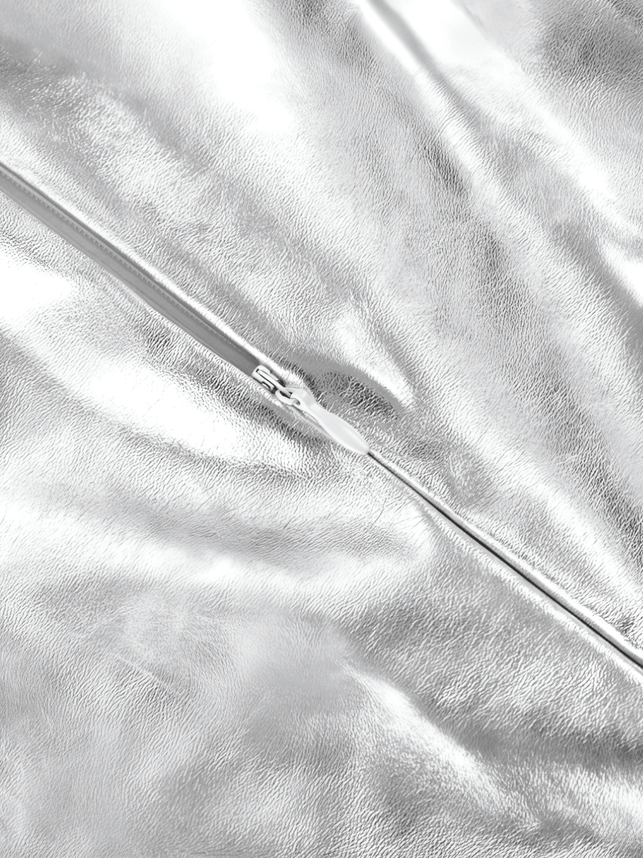 Women's Sexy Sliver Faux Leather Dress Ladies Bodycon O-Neck Sleeveless Dress Elegant Chic Party Dresses For Women, Mini Dresses, Sleeveless, Sleeveless Mini Dresses, Drestiny, Silver, S, M, L, United States, USA, Canada, Australia, New Zealand, United Kingdom, UK, Silver faux leather mini dress, metallic silver mini dress, silver leather look mini dress, shiny silver mini dress, silver party mini dress, shopdrestiny.com