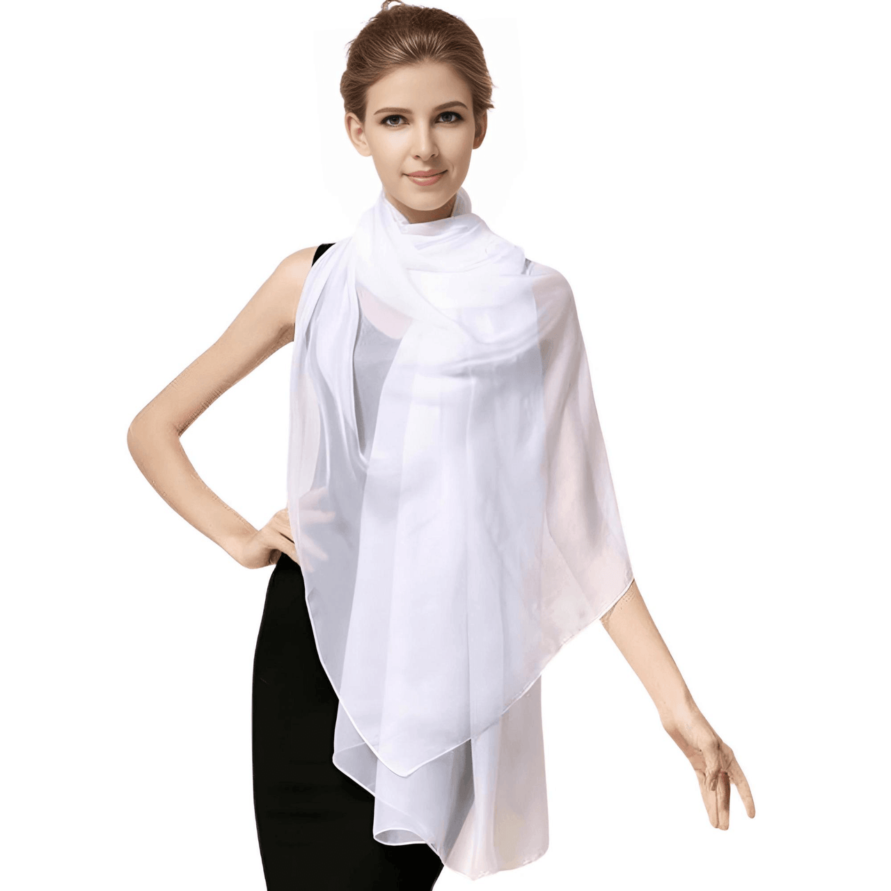 Women's Silk Shawl - 100% Natural Silk Scarf