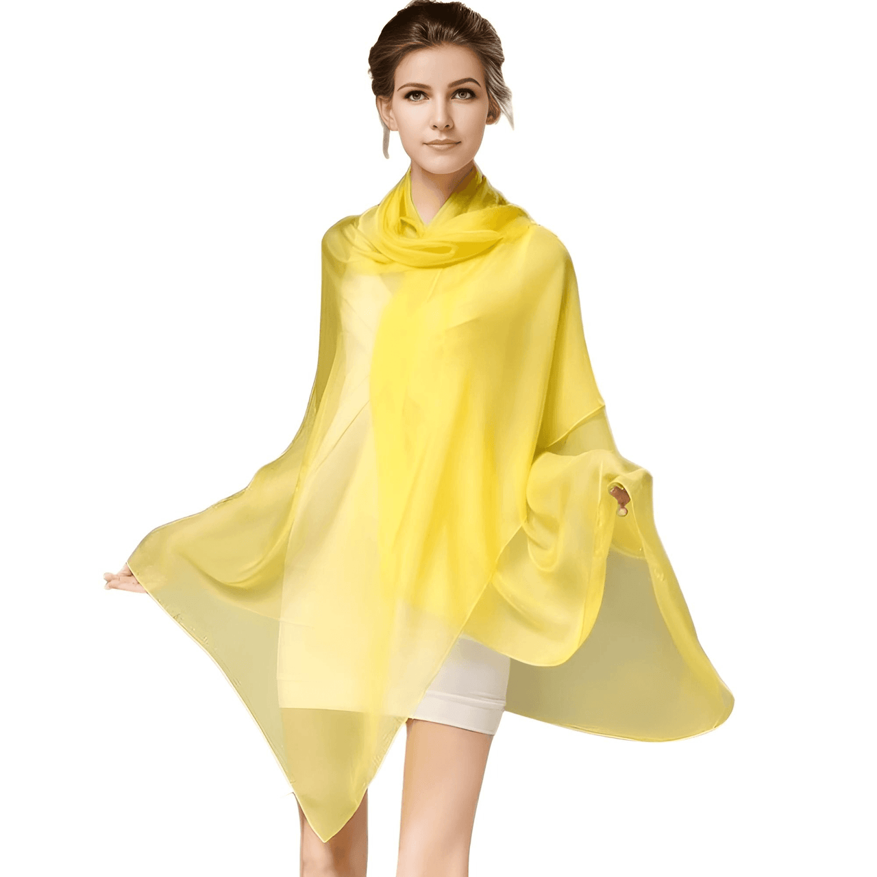 Women's Shawl - 100% Natural Silk Scarf -, Shawl , Drestiny , Australia, Bisque, Black, Canada, Dark Pink, Deep Pink, FR, Green, Grey, Indigo, New Zealand, Orange, Papaya Whip, Pink, Purple, Red, Salmon, Scarves, Sky Blue, United Kingdom, United States, White, Wine Red, Yellow , Drestiny , www.shopdrestiny.com