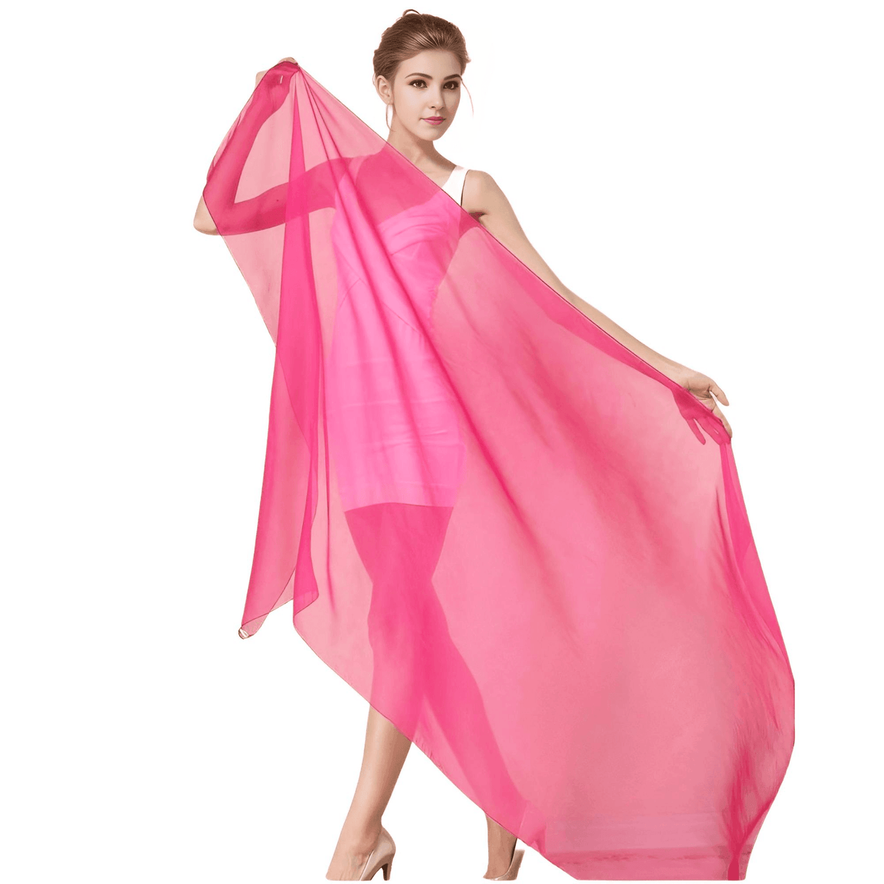 Women's Shawl - 100% Natural Silk Scarf -, Shawl , Drestiny , Australia, Bisque, Black, Canada, Dark Pink, Deep Pink, FR, Green, Grey, Indigo, New Zealand, Orange, Papaya Whip, Pink, Purple, Red, Salmon, Scarves, Sky Blue, United Kingdom, United States, White, Wine Red, Yellow , Drestiny , www.shopdrestiny.com