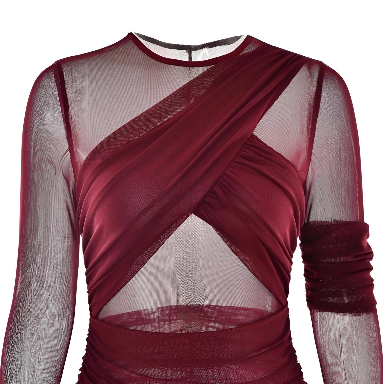 Women's Sheer Maxi Dress Sexy Ruched Long Sleeve Bodycon Party Club Evening Dresses Elegant, Drestiny, Maxi Dresses, Long Sleeves, Claret, Dark Red, Wine Red, Brown, Dark Brown, Coffee, Beige, Off White, S, M, L, United States, Australia, FR, United Kingdom, shopdrestiny.com
