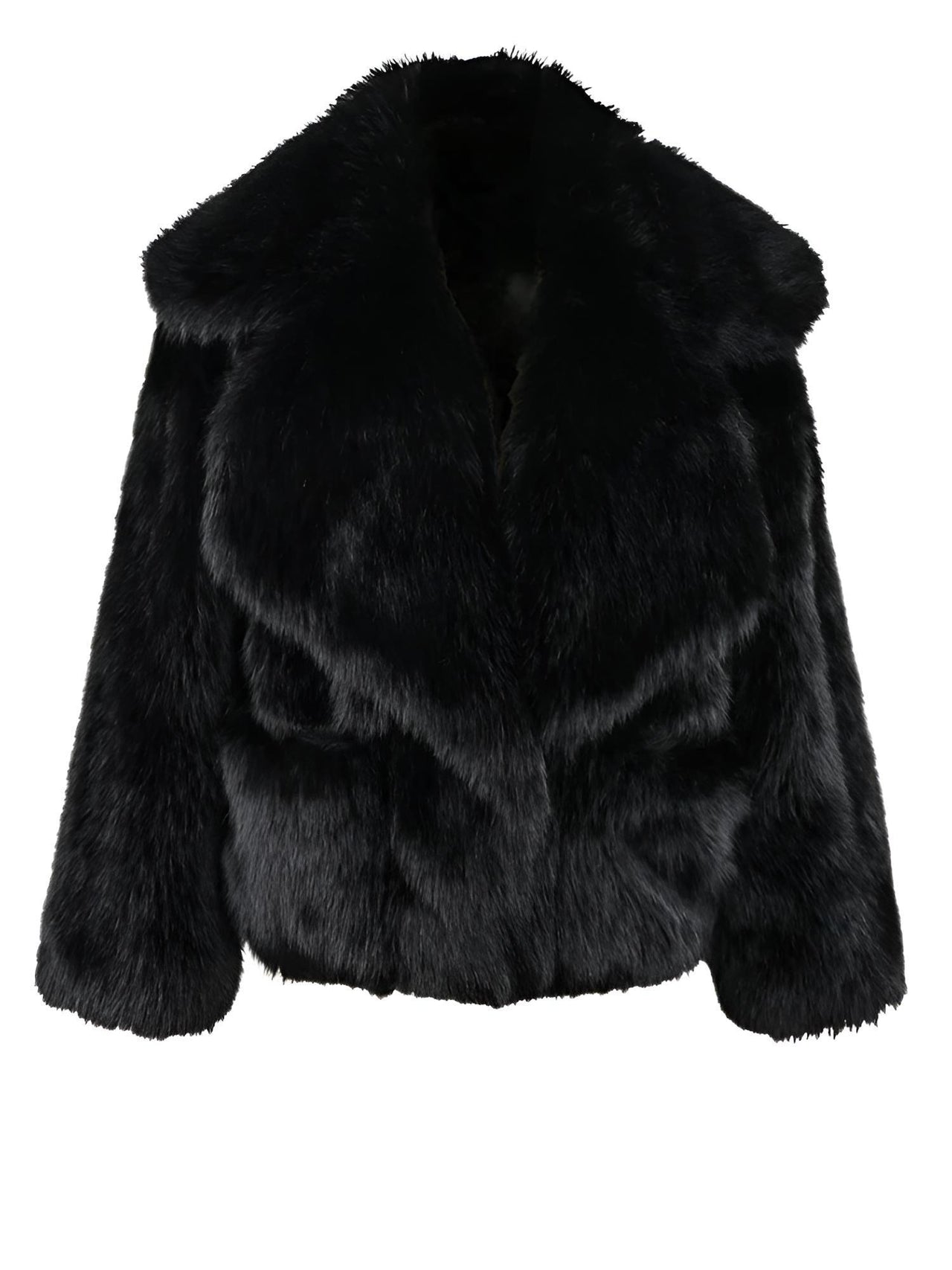 Women's Short Pink Faux Fur Coat With Big Collar and Pockets Fluffy Jacket For Women, Drestiny, pink faux fur jacket women short, short pink faux fur coat for winter, affordable pink faux fur coat short, women's short pink faux fur coat UK,  pink faux fur jacket short winter, Coats, Long Sleeves, United States, USA, Canada, Australia, New Zealand, United Kingdom, XS, S, M, L, Pink, Sky Blue, White, Black, shopdrestiny.com