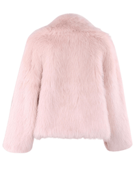 Thumbnail for Women's Short Pink Faux Fur Coat With Big Collar and Pockets Fluffy Jacket For Women, Drestiny, pink faux fur jacket women short, short pink faux fur coat for winter, affordable pink faux fur coat short, women's short pink faux fur coat UK,  pink faux fur jacket short winter, Coats, Long Sleeves, United States, USA, Canada, Australia, New Zealand, United Kingdom, XS, S, M, L, Pink, Sky Blue, White, Black, shopdrestiny.com