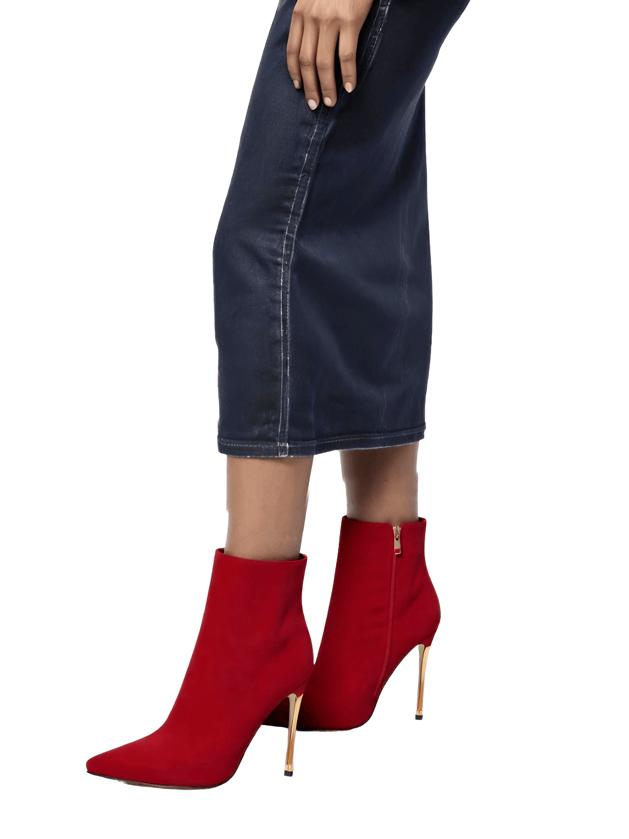 Women's Side Zipper Fashion Boots -, Boots , Drestiny , 10, 11, 12, 13, 14, 15, 5, 6, 7, 8, 9, 9.5, Ankle Boots, Australia, Black, Boots, Gold, Heels, High Heels, Red, Stilettos, United Kingdom, United States , Drestiny , www.shopdrestiny.com